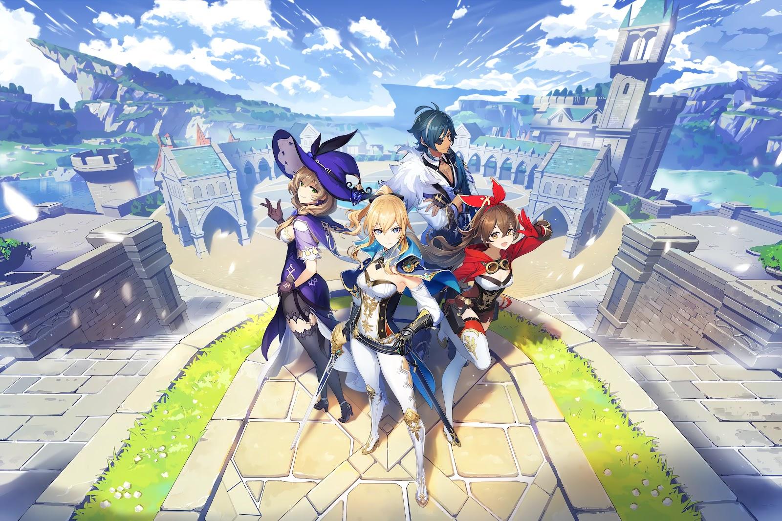 Genshin Impact Knights of Favonius Mondstadt 4K Wallpaper