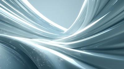 Glossy Liquid Silver Wave 4K Abstract Wallpaper