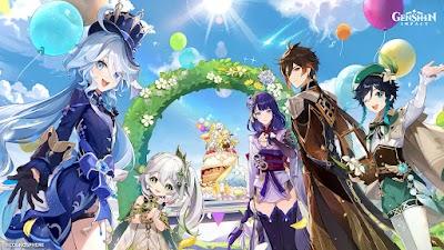 Genshin Impact 3rd Anniversary Official 4K Wallpaper