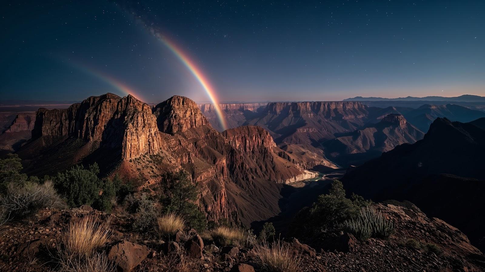 Canyon View Ethereal Glow 4k Wallpaper